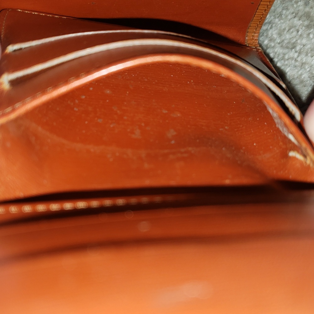 Louis Vuitton Cognac Brown Epi Leather Double Snap Wallet Authentic Vintage - Picture 13 of 14